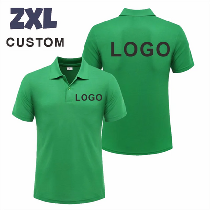 Customized Logo Breathable Polo Shirt Casual Company Group Clothing Lapel Short Sleeve Polo Shirts Work Clothes Print Embroidery