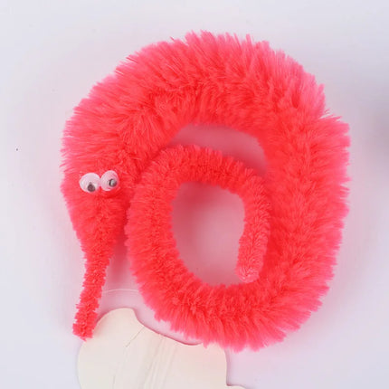 Funny Worm Magic Props Toys for Children Kids Beginners Wiggly Twisty Worm with Invisible String Party Games Trick Toys