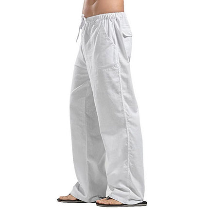 Men's Pants Loose Cool Casual Long Pants Elastic Waist Long Pant Casual Large Size Streetwear Lightweight Trousers