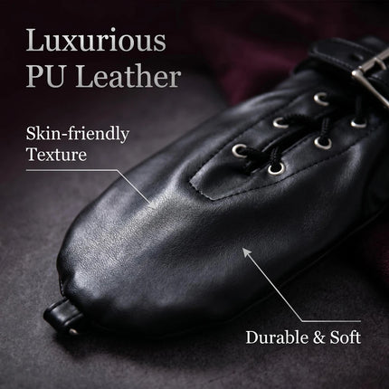 Leather Both Hands Bondage Straps – Tight Restraint Cuffs, Adult Sex Toy & Adult Game for Couples Role Play