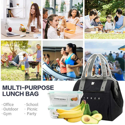 Winner New Thermal Insulated Lunch Box Tote Cooler Bag Bento Pouch Lunch Container School Food Storage Bags