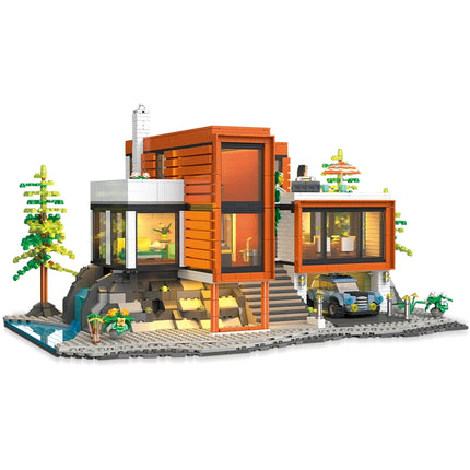 89133 Forest Villa Street Scene Series Toys and Ornaments, Kids Building Blocks, Architectural Model Assemblies, Birthday Gifts
