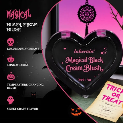 PH Color Changing Magical Black Cream Long-wearing Blush Cheeks Lips Natural Pink Moisturize Long Lasting Makeup Cosmetics