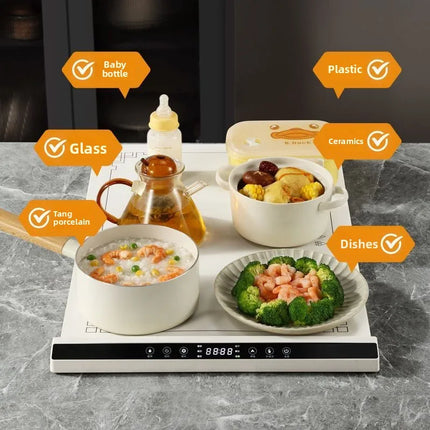 Flexible rollable food warming board, multi-functional food warming board, silicone household folding electric heating placemat