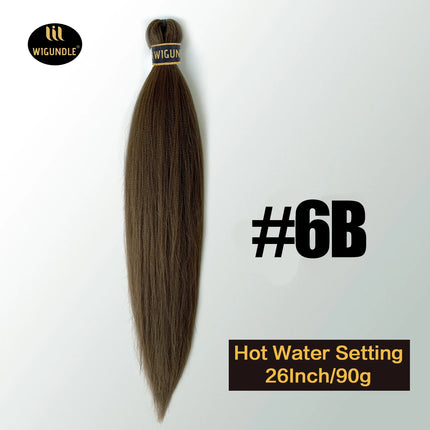 Kanekalon Hair 26 Inch 90g Pre Stretched Jumbo Braiding Hair Box Twist Braids Wholesale Synthetic Hair Extensions For Women