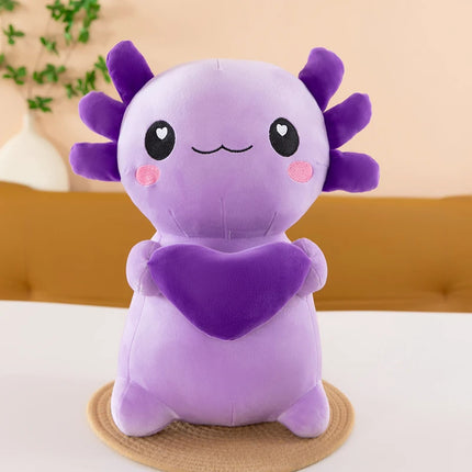 Cross-Border New Model of Axolotl Plush Toy in Four Colors, Cross-Border Hexagonal Dinosaur Toy, Soft Axolotl for Couples