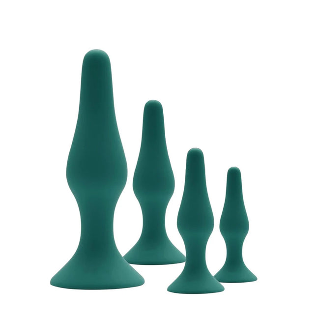 4 Sizes Silicone Dildo Sucker Anal Butt Plug Unisex Wearable Stopper Adults Sex Toys for Men Women Prostate Trainer Massager