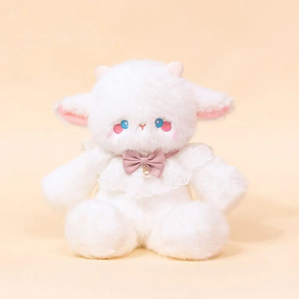 Kawaii Running Bear Plush Toys 40cm Stuffed Stuffed Animal with Bib Cartoon Rabbit Running Animal Gifts