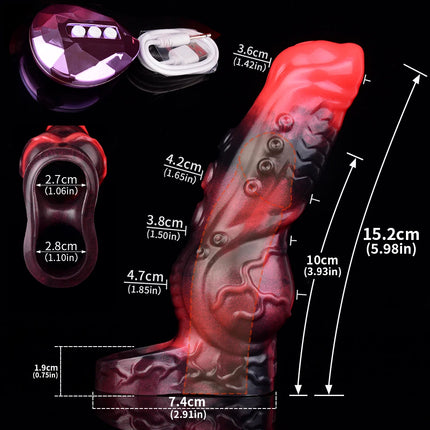 FAAK Remote Control Vibrating Silicone Cock Sleeve 2 Sizes Penis Extender Fantasy Hollow Horse dildo Vibrator Adult Sex Toys