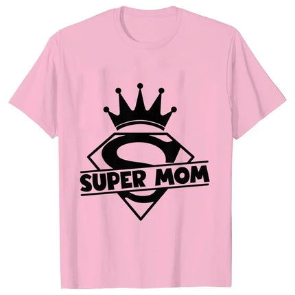 Family Matching Outfits Set Super Mom Dad Best Son Ever Funny Tee Shirt Lovely Birthday T-shirt Funny Family Party Graphic Tops