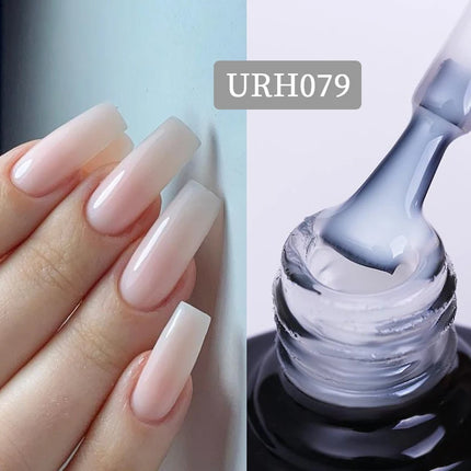 UR SUGAR 7ml Pink Nude Natural Rubber Base Gel Nail Polish Semi Permanent Chrome Sequins Soak Off Construction UV Gel Varnish