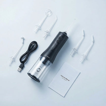 Dr.Yadent Intelligent Water Flosser DIY 4 Modes 6 Nozzles Waterproof IPX7 Oral Irrigator 350ML Water Tank Deep Cleaning Type C