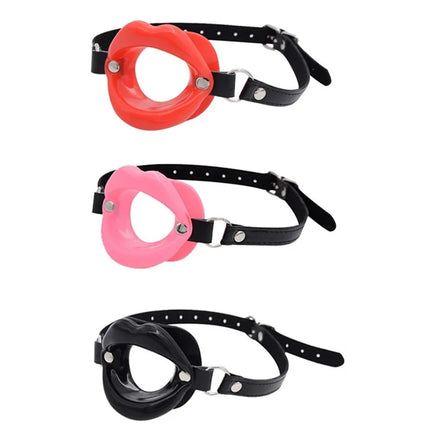 Silicone Oral Fixation Lips Ring Silicone O-Ring Open Mouth Gag BDSM Bondage Restraint Lips Shape Sex Toys for Couples Sexshop
