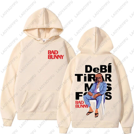 Rapper Bad Bunny Debi Tirar Más Fotos Album DTMF Merch Men Woman Hoodies Fashion Casual Vintage Drop Shoulder Sweatshirt Hoodie