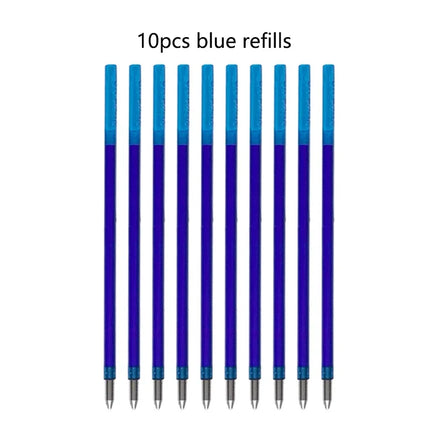 Creative 5 In 1 Erasable Gel Pen 0.7mm Blue Black Red Green Magic Refills 0.5mm Mechanical Pencil Writing Painting Stationery