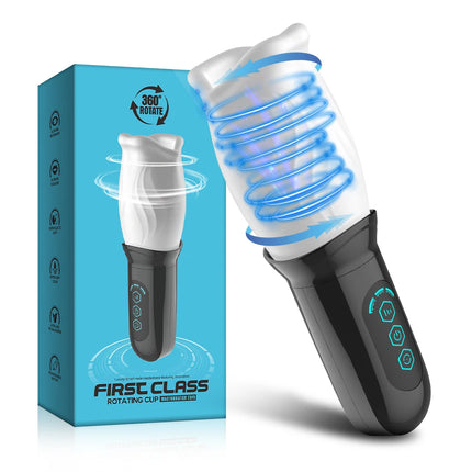 Rotating Vibrating Masturbator for Man Penis Glans Training Massager Male Masturbation Vibrators Erotic Orgasm Sex Toys for Men