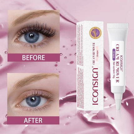 ICONSIGN Eyelash Extension Remover Cream - 1g | 5g | 10g, Salon-exclusive eyelash care product, low irritation