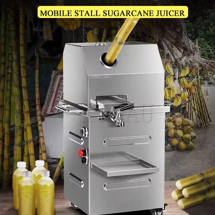Electric Sugarcane Machine Desktop Vertical Commercial Juicer Stainless Steel Juicer Equipment
