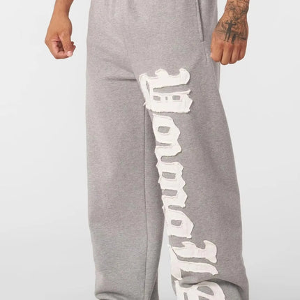 Man Young American trendy sweatpants collaboration anime joggers cotton terry print wide-leg casual pants hip-hop street pants