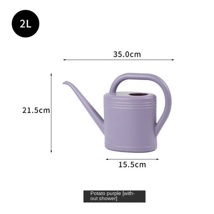 1L/2L Watering Can Pot Long Mouth Plastic Flower Spray Water Kettle Garden Plants Large Capacity Watering Device Watering Tool
