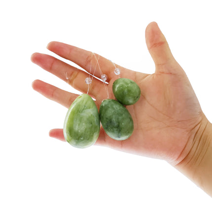Natural Jade Egg Kegel Women Pelvic Floor Muscle Kegel Exercise Yoni Egg Massage ball Tightening Vaginal Ben Wa Ball Kegel Egg