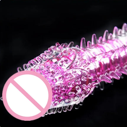 New G Spot Stimulator Vibrator Women Realistic Jelly Vibrating Dildo With Thorn Dragon Beard Small Bald Vibrator Wand Adult Toys