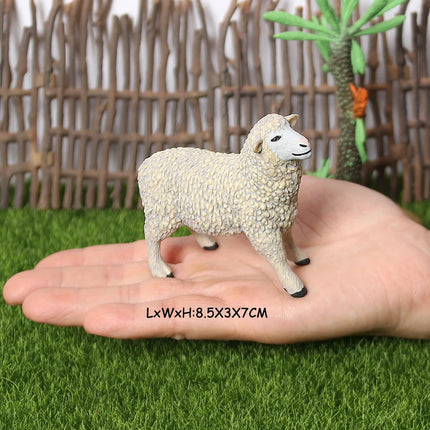 Realistic Farm Animal Shropshires Merino Sheep Goat Argali Antelope Gazella Waterbuck Model Figures Birthday Christmas Toys Gift
