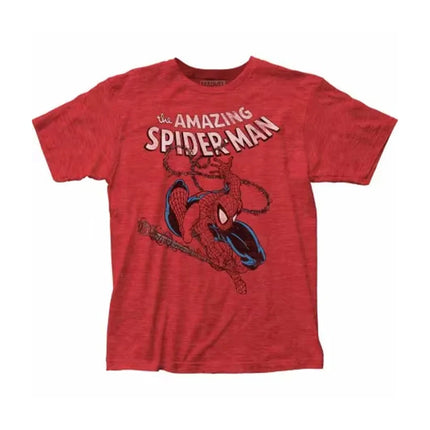 Marvel Spider-Man Printed Short Sleeve T-Shirt Men's And Women's Summer New Fashion Trend Street Casual Crew Neck Loose Y2K Tops