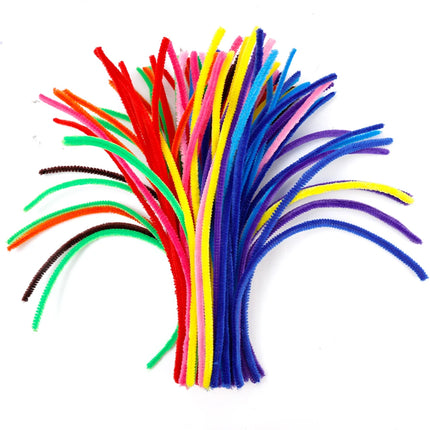 100/10pcs Colorful Plush Twister Stick Toys DIY Handmade Flower Bouquet Material Pack Encryption Plush Twister Stick Puzzle Toys
