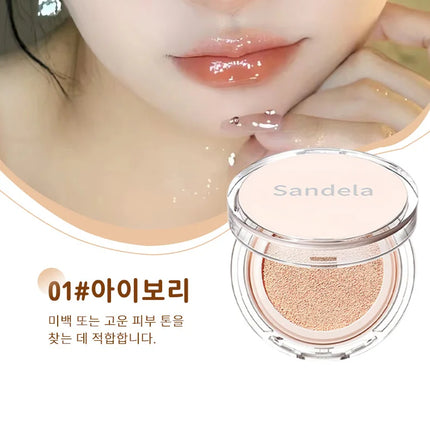 SANDELA Matte Silky Moisturizing Foundation Long Lasting Air Cushion Bb & Cc Cream Cushion