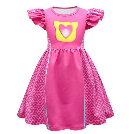 Children Dresses Cosplay SuperKitties Dress for Girls Super Kitties Costume Sparks Girls A-Line Dress Party Gift Ginny Clothing