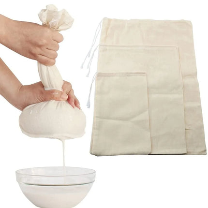 New Cheese Cloth Cheesecloth Bags for Straining Nut Milk Bags Cold Brew Bags Tea Yogurt Coffee Filter Strainers Bag