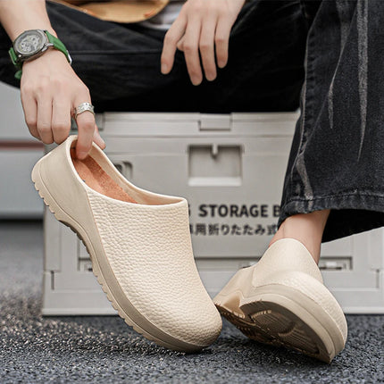 Hotel kitchen non-slip and oil-resistant Chef's shoes Casual flat work safe Men's shoes Breathable and comfortable plus size 47