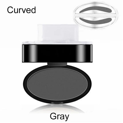 Natural Arched Eyebrow Powder Stamp Quick Makeup Brow Stamps Waterproof Powder Palette for Eyebrows Eye Brow Tint Makeup Tools