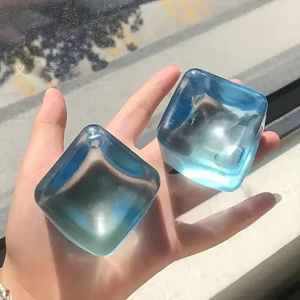 Slow Rebound Ice Cubes Squishy Squeeze Toy - Stress Relief Sensory Fidget Adults ADHD Autism Relax, Party Favors Gifts