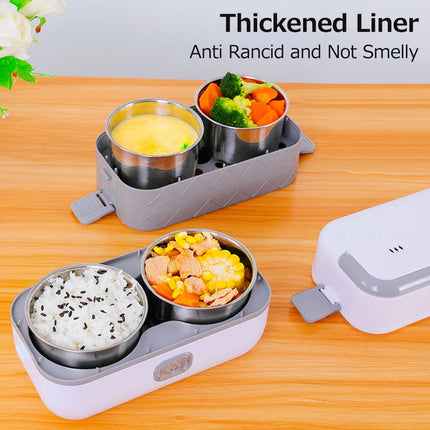 Electric Lunch Box Pluggable Heating Single Layer Insulation Office Workers Portable Hot Vegetable Cooking Bento Lunch Box