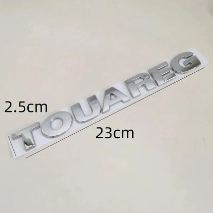 1pcs 3D ABS for Volkswagen TOUAREG Car Letters Rear Bumper Trunk Emblem Sticker Badge Decal Styling Auto Accessories