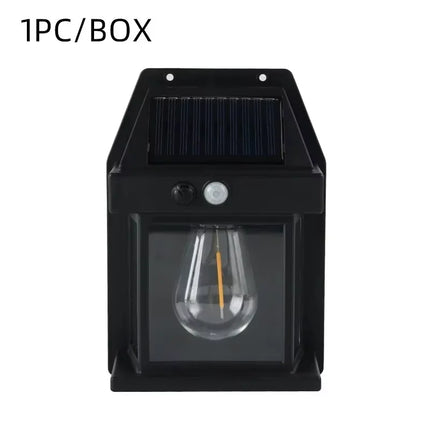 100LED Solar Wall Lamp Outdoor Lampwaterproof Motion Sensor Solar Powered Sunlight Street Lamp Garden Railing Decorative Lamp