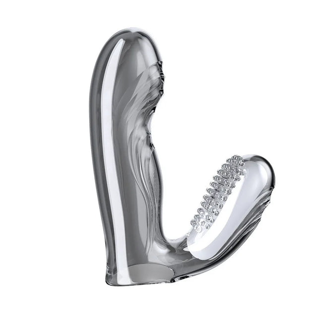 Ergonomic Finger Sleeve Vibrator, Soft Silicone G Spot Massager, Clitoral Stimulating Toy for Women Lesbian Couples