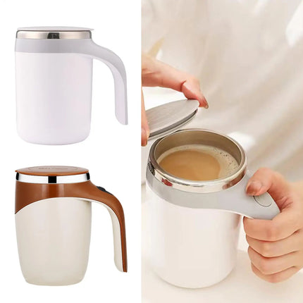 Fully automatic mixing cup, rechargeable soy milk, sesame paste water cup, portable electric magnetic rotating shaker coffee cup