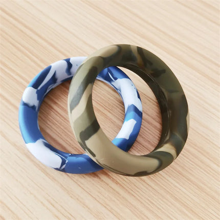 Big Size Silicone Cock Rings For Men Scrotum Testis Restraint Male Delay Ejaculation Penis Lasting Erection Adult Games Reusable
