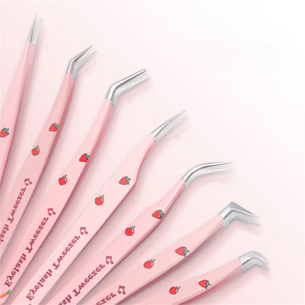 Eyelashes Tweezers Stainless Steel For Lashes Extension Supplies Makeup Tools Nail Art Accessories Rhinestone Picker Tools