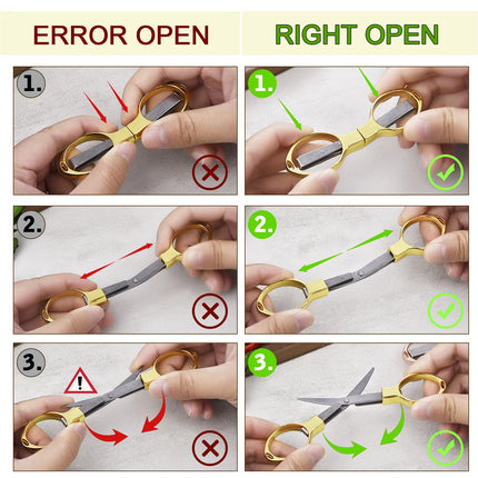 Folding Scissors Pocket Travel Small Crafts Sharp Blade Emergency Mini Foldable Travel Embroidery Scissor Thread Tailor Scissors
