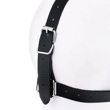 BDSM Metal Spider Gag with Nose Hooks Head Harness Bondage Slave Restraint Adult Sex Toy for Women Men Gay Fetish Role Play Gear