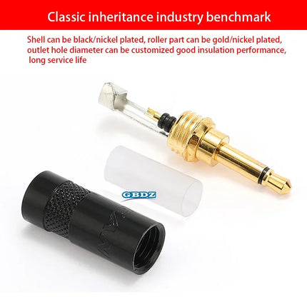 Gold-plated Jack 3.5mm  Single Channel3 Pole Female Plug 1/8″ Headphone Notebook Microphone Audio Interface Extension Cable Plug