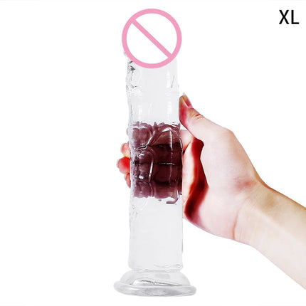 Cheap 8 Sizes Dildo With Suction Cup Huge Jelly Dildos Sex Toys for Woman Men Fake Dick Big Penis Anal Butt Plug Erotic Sex Shop