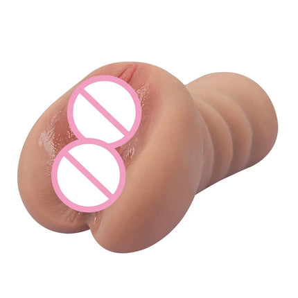 Male Masturbator 2 In 1 Realistic Artificial Vagina Sex Toys For Men Pocket Pussy Blowjob Masturbation Cup Adults Sex Tool 18+