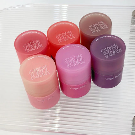 Gege Bear Hydrating Tinted Lip Essence — Moisturizing Water-Gloss Finish, Korean-Style Youthful and Flawless Look Lip Balm
