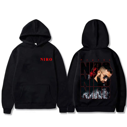 Rapper Niro OX7 Album Graphic hoodie Men Women Hip Hop Fashion Pop Music sweatshirt Male Casual Cotton Vintage pullover hoodies