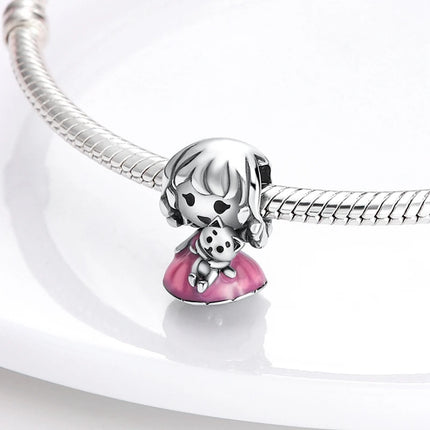 925 Sterling Silver Charms Mother Girl Boy Family Life Pendant Beads Fit Original Bracelet Necklace Diy Charm Women's Party Gift